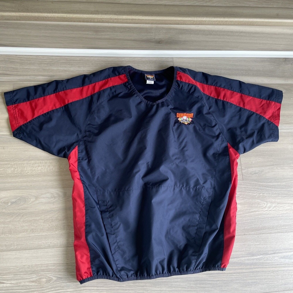 Cooperstown‎ Dreams Park Baseball Pullover Windbreaker Men's Medium Short Sleeve